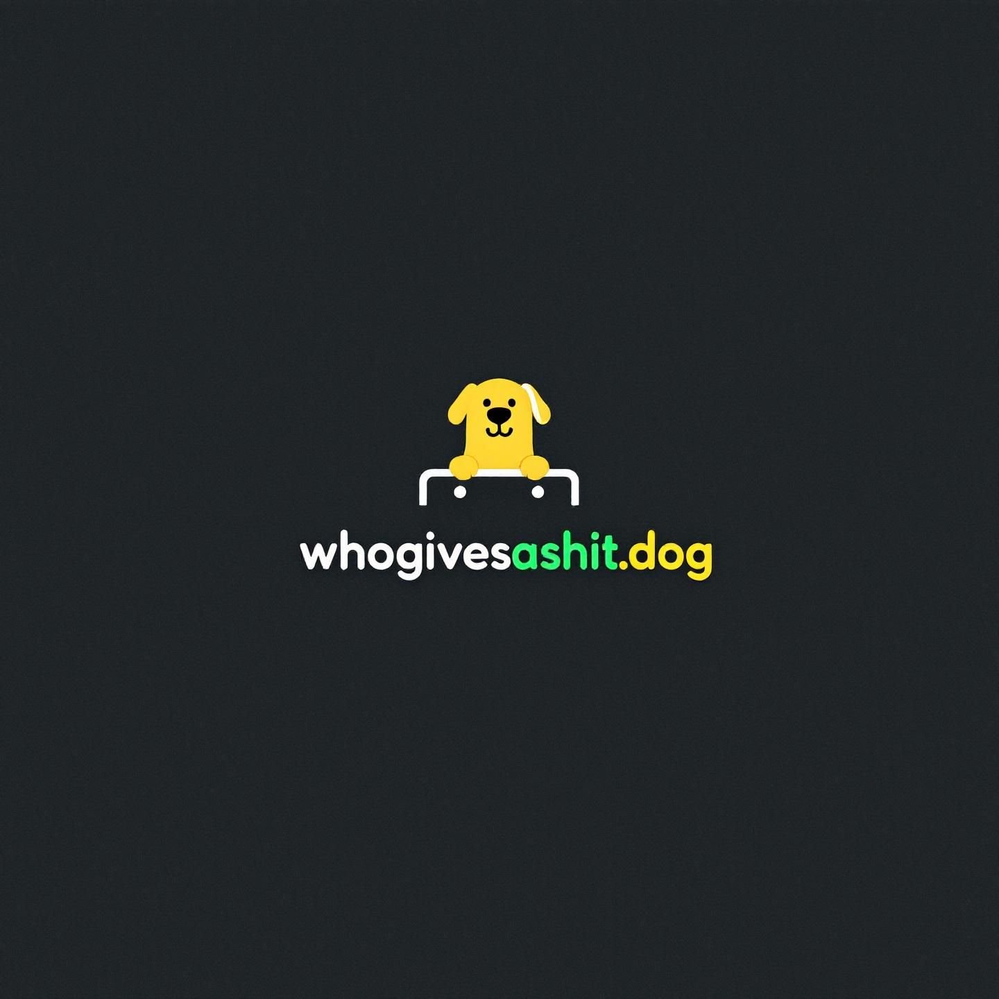 Dog poking head over a calendar icon for whogivesashit.dog